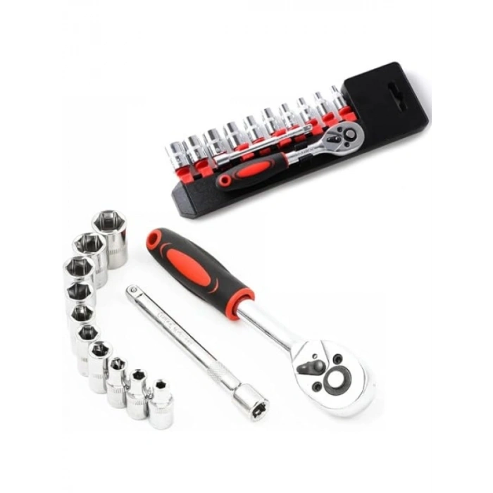 12 Parça Cırcırlı Lokma Seti, Krom Vanadyum Çelik