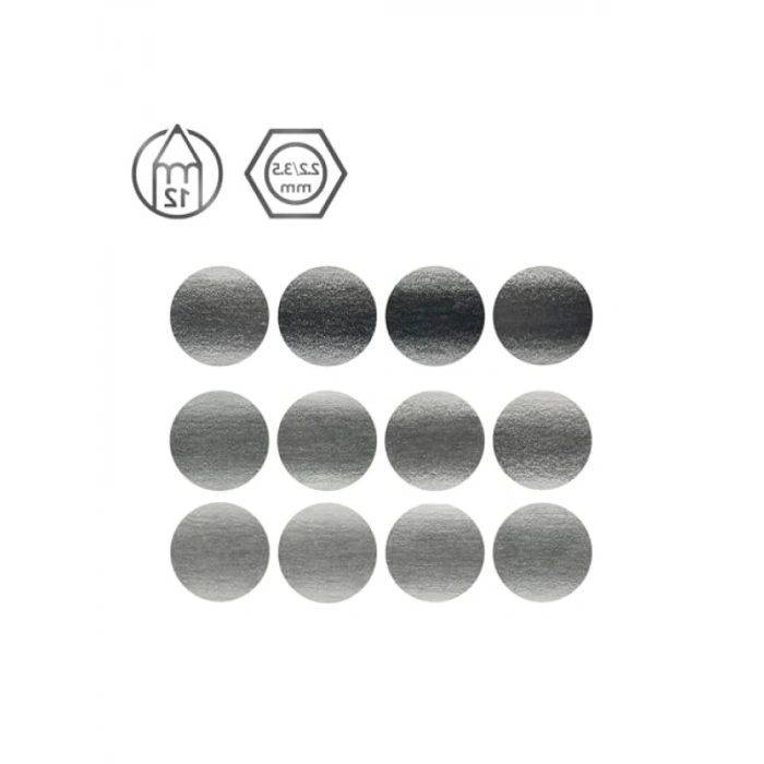 12 Parça Dereceli Kalem Seti (9B>H) Metal Kutu