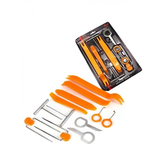 12 Parça Oto Teyp ve Ön Panel Sökme Aparat Takımı