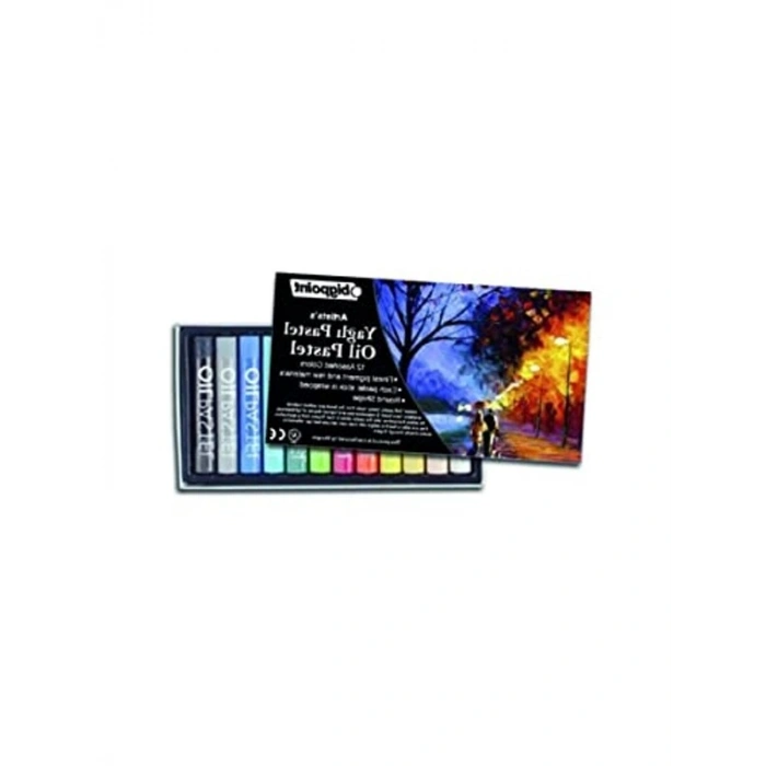 12 Renk Yağlı Pastel Boya Seti