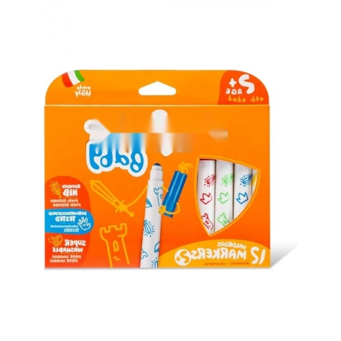 12 Renkli Jumbo Keçeli Kalem Seti - 42814