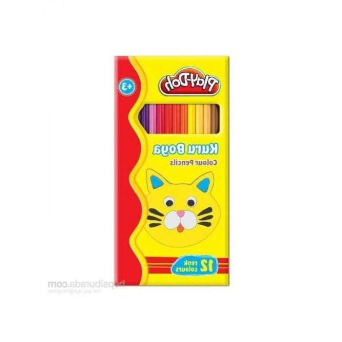 12 Renkli Kuru Boya Seti - Çocuklar için Eğlenceli