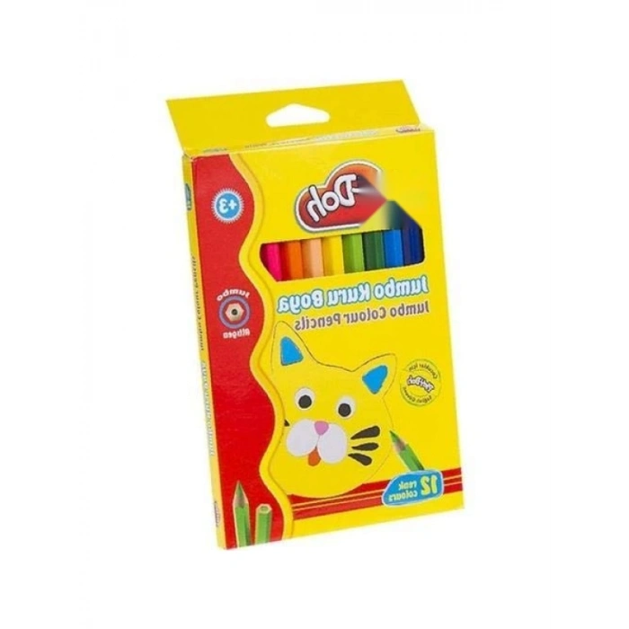 12 Renkli Kuru Boya Seti - Çocuklar için Eğlenceli