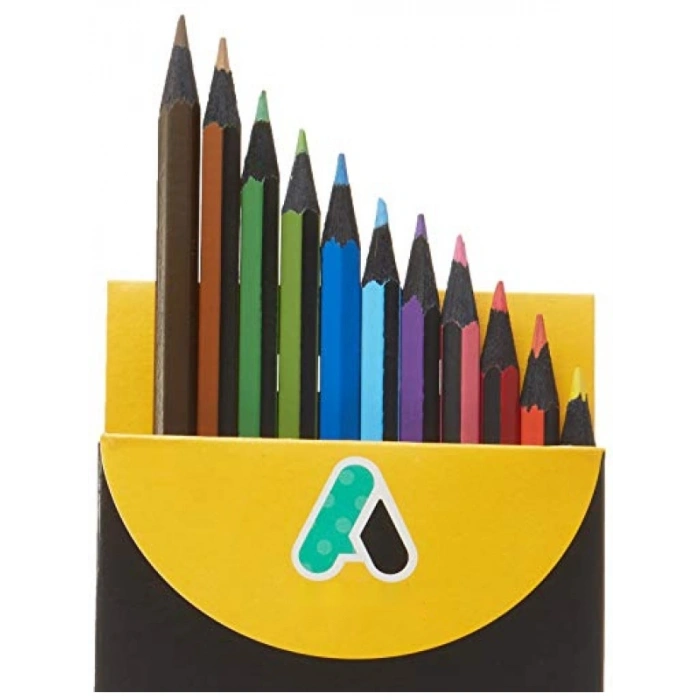 12 Renkli Parlak Boya Kalemi Seti