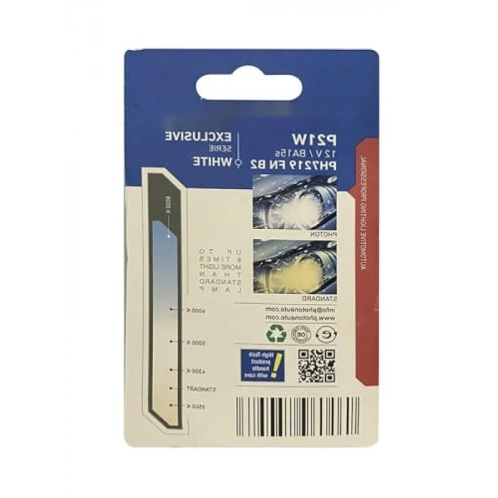 12 Volt P21W Beyaz Tek Duy LED Ampul Seti - 2 Adet