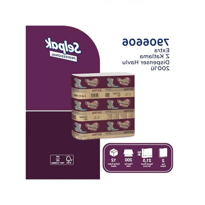 12 X 200 Yapraklık Z Katlı Dispenser Havlu, Pratik Kullanım