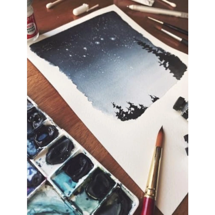 12 Yapraklı Sulu Boya Defteri - 300gr A5Plus