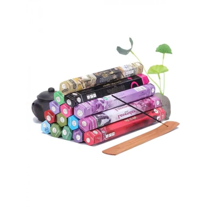 120 Adet Karma Tütsü Seti, 6 Paket ve Ahşap Tutucu