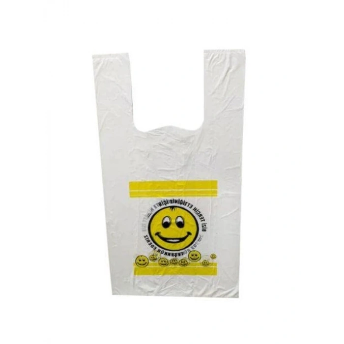 120 Adet Orta Boy Baskılı Rulo Atlet Poşet, Market Kullanımı İçin