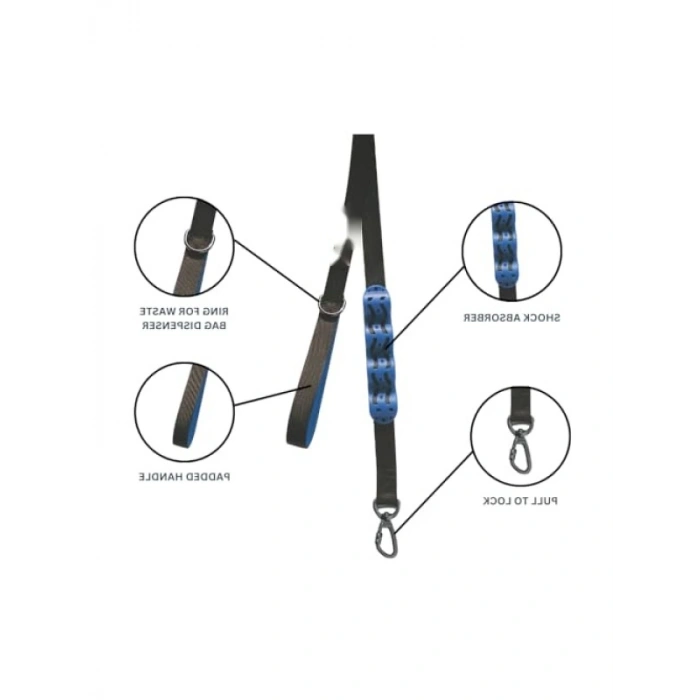 120 cm Ayarlanabilir Şok Emici Gezdirme Tasması