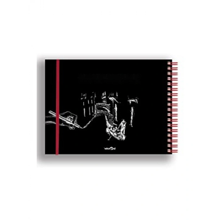 120 gr. Siyah Spiralli Eskiz Defteri - 96 Sayfa