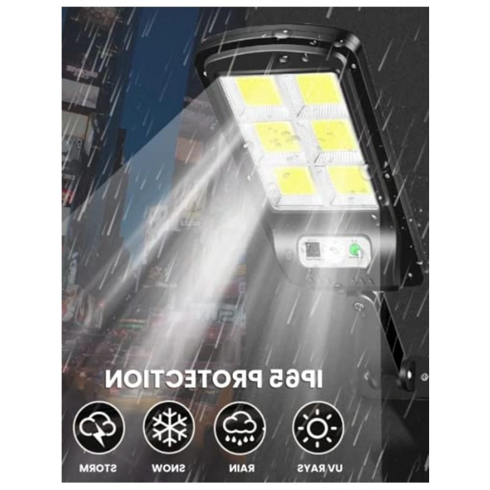 120 LED Hareket Sensörlü Solar Sokak Lambası, IP65