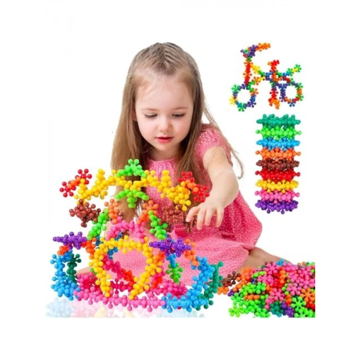 120 Parça Renkli Yapı Taşları Seti - Eğitici Molekül Oyuncak