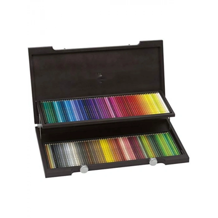 120 Renkli Kuru Boya Kalemi - Ahşap Kutu İle
