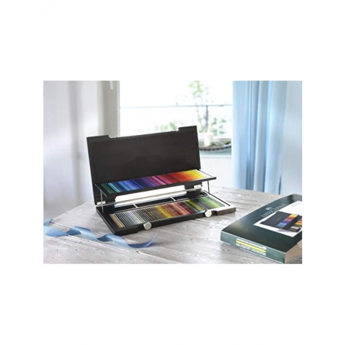 120 Renkli Kuru Boya Kalemi - Ahşap Kutu İle