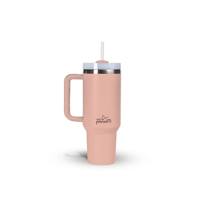 1200 ml Kapasiteye Sahip Termos Mug, 3 Kademeli Kapak Sistemi