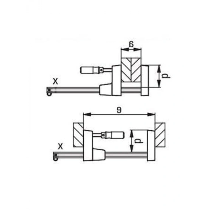 1200 mm Çok Amaçlı Marangoz İşkencesi