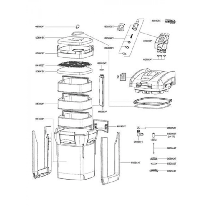 1200 XL Profesyonel 3 Diş Filtre