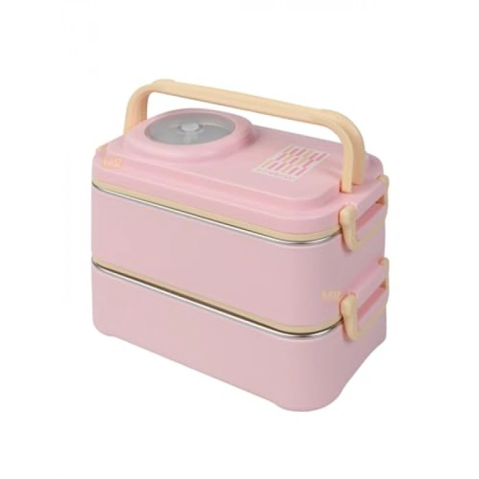 1200ml İki Katlı 4 Bölmeli Sefer Tası