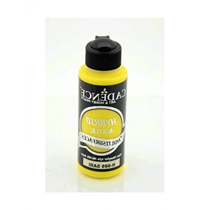 120ml Sarı Akrilik Boya, Yüksek Kalite Sanat Malzemesi