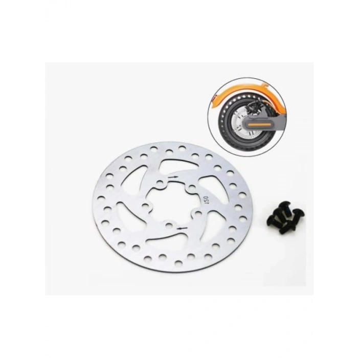 120mm 5 Delikli Scooter Fren Diski - Dayanıklı Metal Yapı