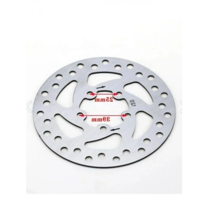 120mm 5 Delikli Scooter Fren Diski - Dayanıklı Metal Yapı