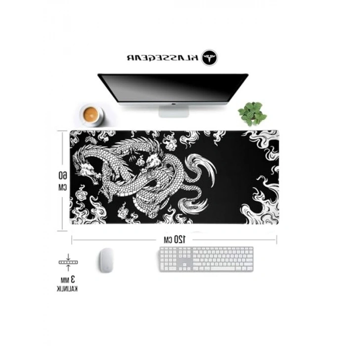 120x60 cm Dikişli Kenar Gaming Mouse Pad, 5 Farklı Model Seçeneği