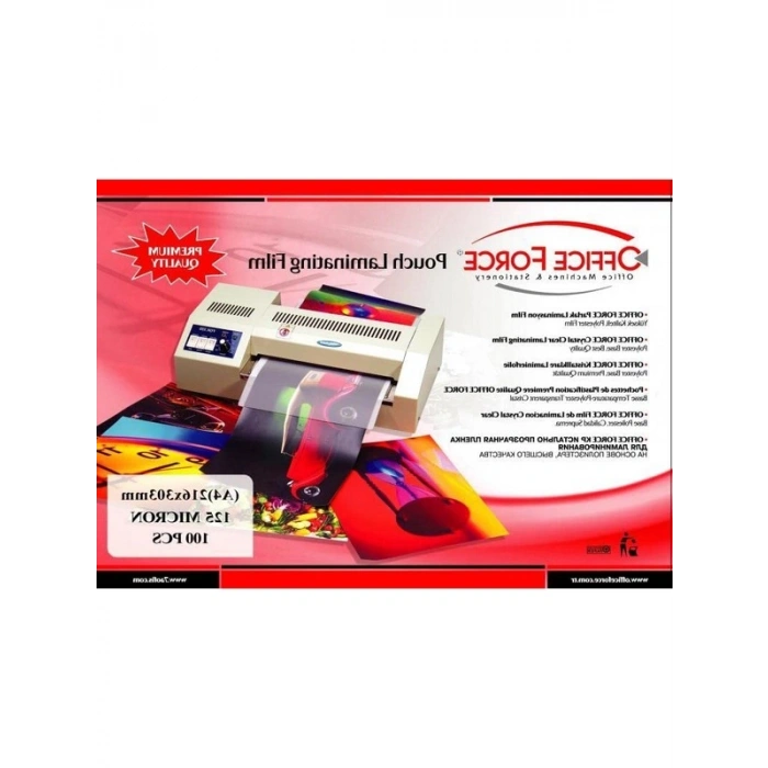 125 Mic.A4 Parlak Laminasyon Filmi, 100lü Paket
