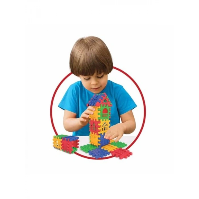 128 Parça Eğlenceli Puzzle Seti, Şehir Teması