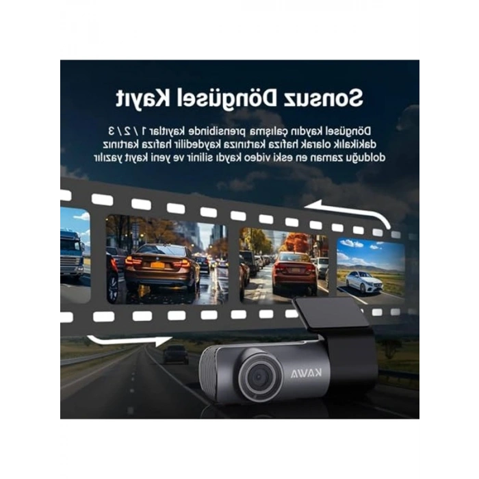 1296P WDR WiFi Araç Kamerası ile Geniş Açı Görüntüleme İmkanı