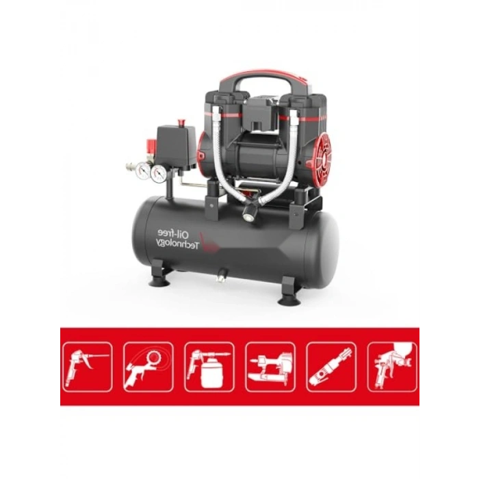 1.2HP 8Lt Yağsız Sessiz Taşınabilir Hava Kompresörü