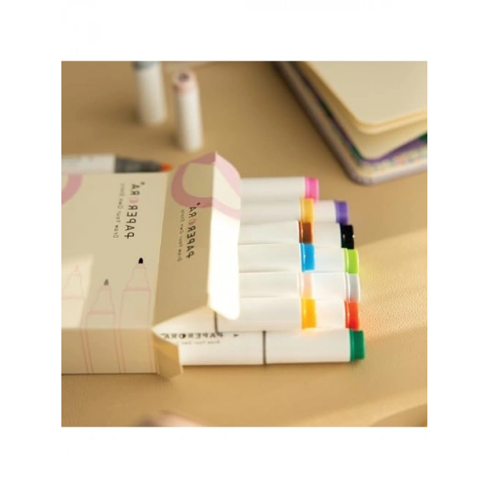 12’li Çift Uçlu Alkol Bazlı Marker Kalem Seti