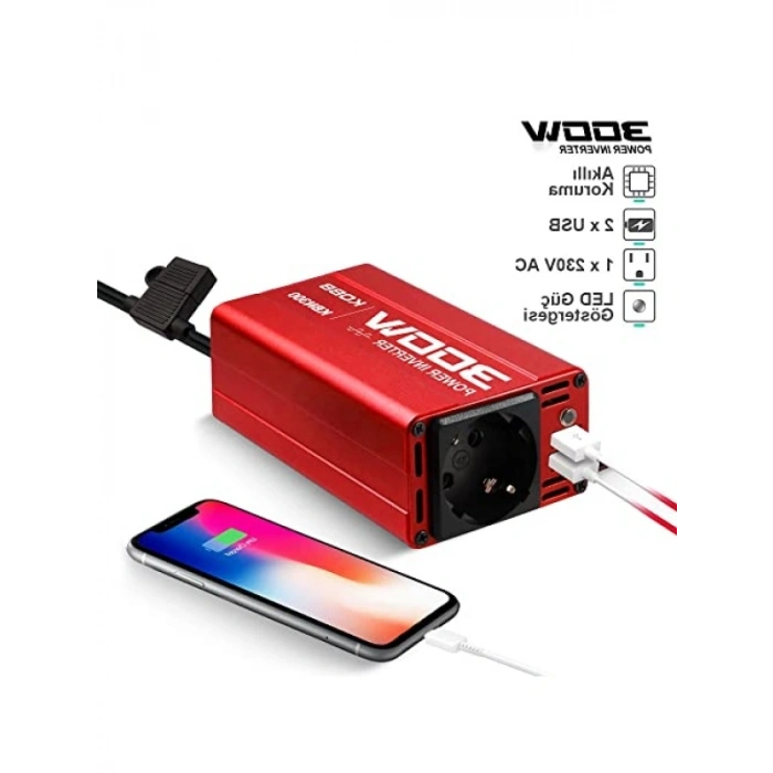 12V/220V 300Watt Modifiye Sinüs Dönüştürücü İnvertör