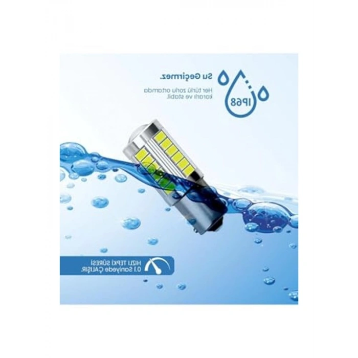 12V 93 Led Ampul Seti, Beyaz Tek Duy Geri Vites veya Park Işığı için
