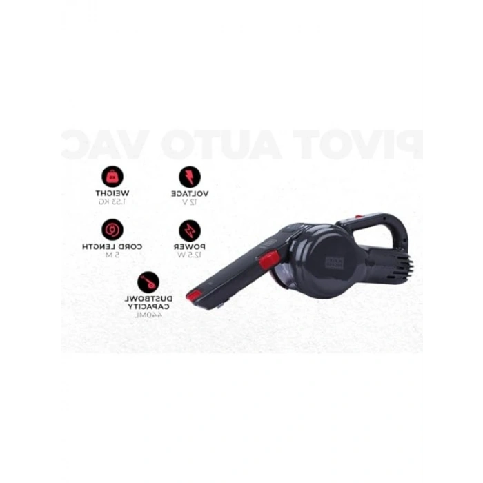 12V Araç Süpürgesi - 440 ml Toz Haznesi