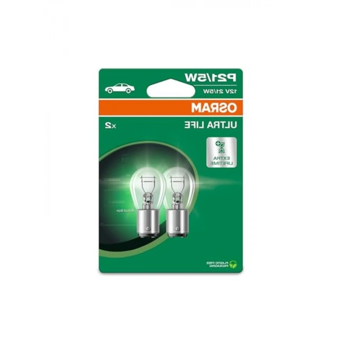 12V Bay15D Ampul, 21/5W Blister Paket Ultralife