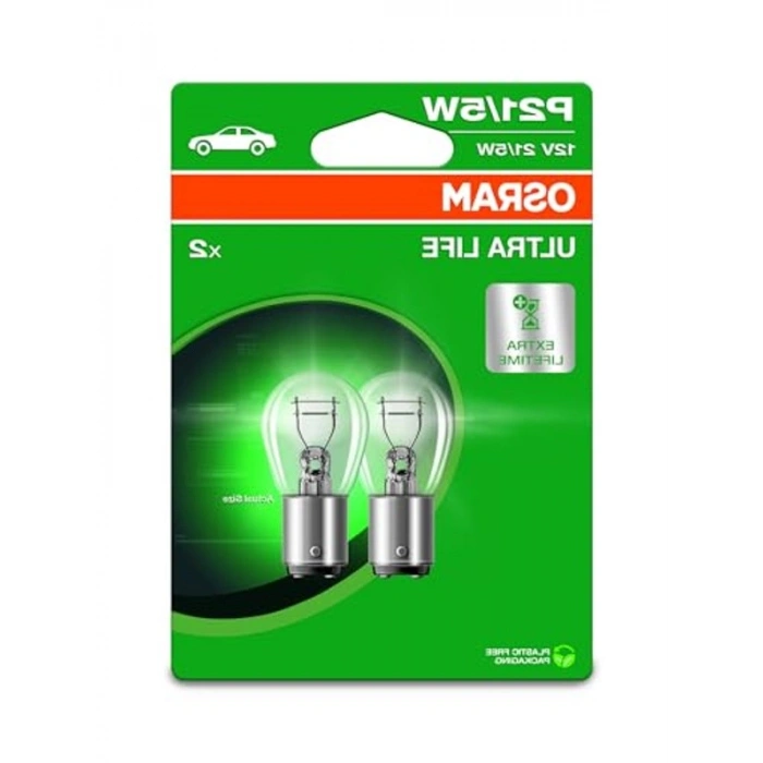 12V Bay15D Ampul, 21/5W Blister Paket Ultralife
