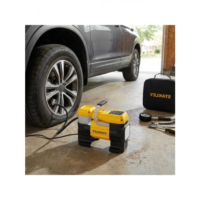 12V Dijital Lastik Şişirme Pompası, 150 PSI, LED Işık