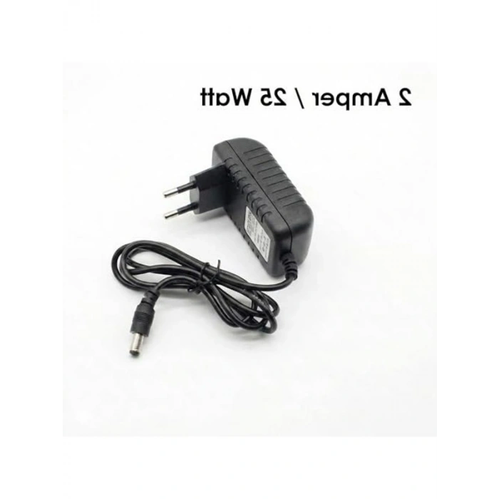 12V Fişli Adaptör, 2 Amper, 25 Watt, Güç Kaynağı