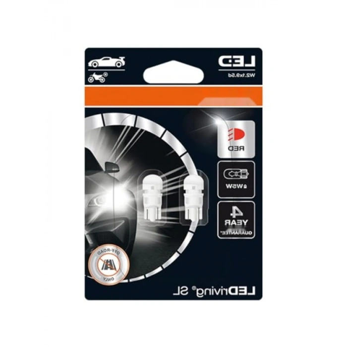 12V Kırmızı LED Ampul - 2 Adet