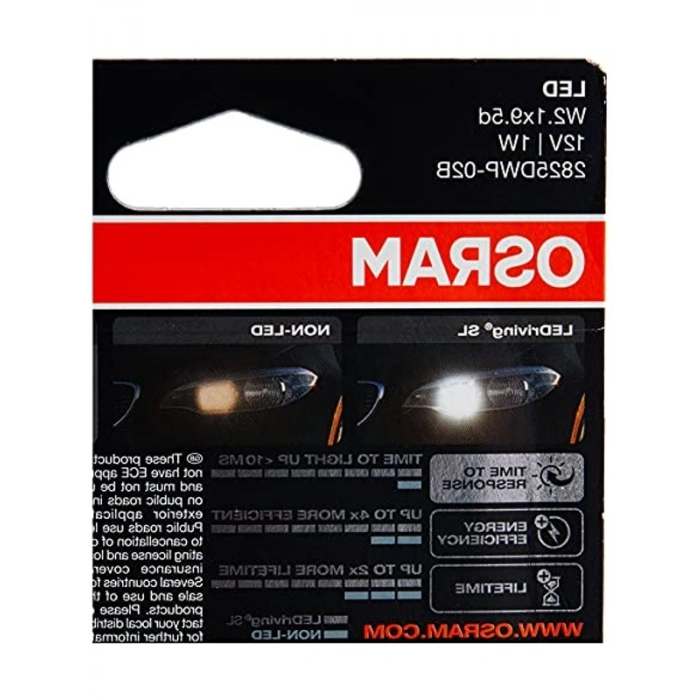 12V LED Park Ampulü, 2li Paket, Uzun Ömürlü