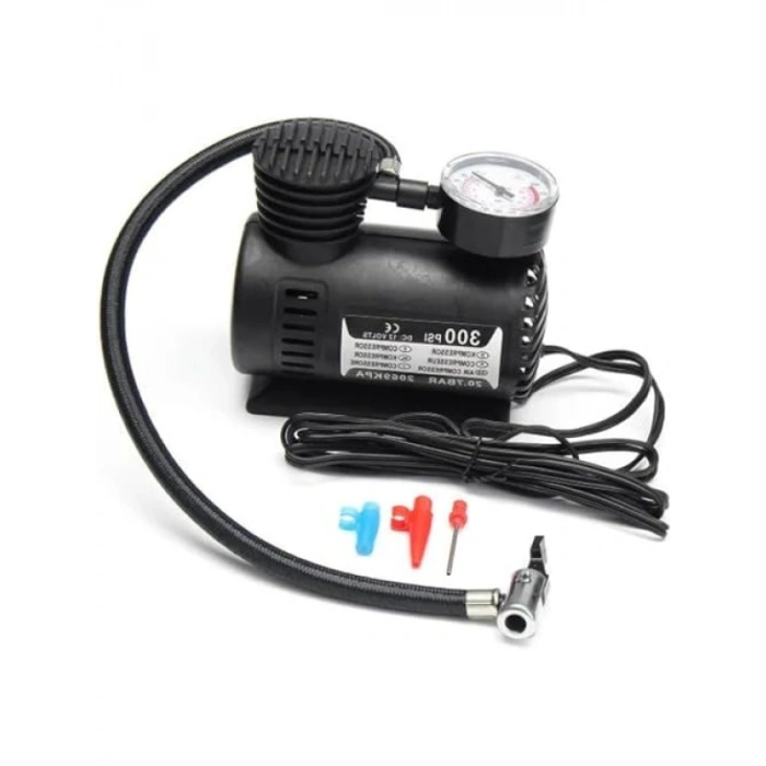 12V Mini Hava Kompresörü - 300 PSI Taşınabilir Pompa