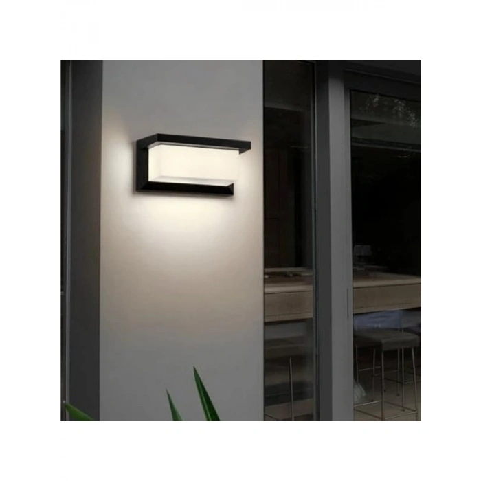 12W Su Geçirmez LED Bahçe Duvar Aydınlatması, Beyaz Işık 6500K