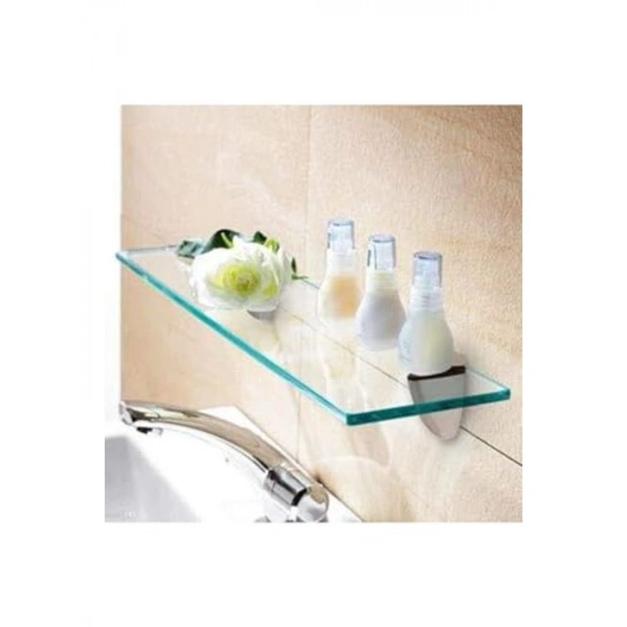 12x50 cm Boyutunda Cam Etejer Rafı, Şık ve Kullanışlı