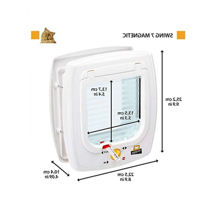 13,5 x 13,7 cm Magnetik Kedi-Köpek Kapısı