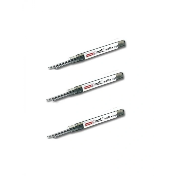 1.3mm Kalınlığında Siyah Kalem Ucu, 2B, 3 Adet Set