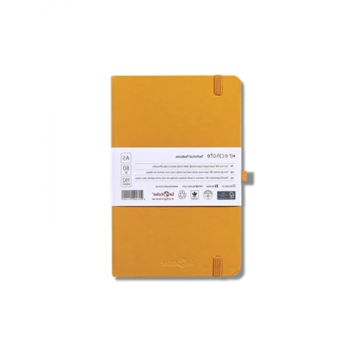 13x21 cm Çizgili Defter - Tarihsiz, Turuncu Renk