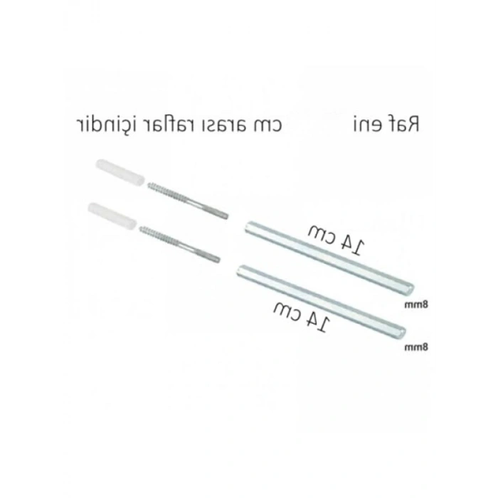 14 cm x 8 mm Gizli Raf Tutucu - İki Adet