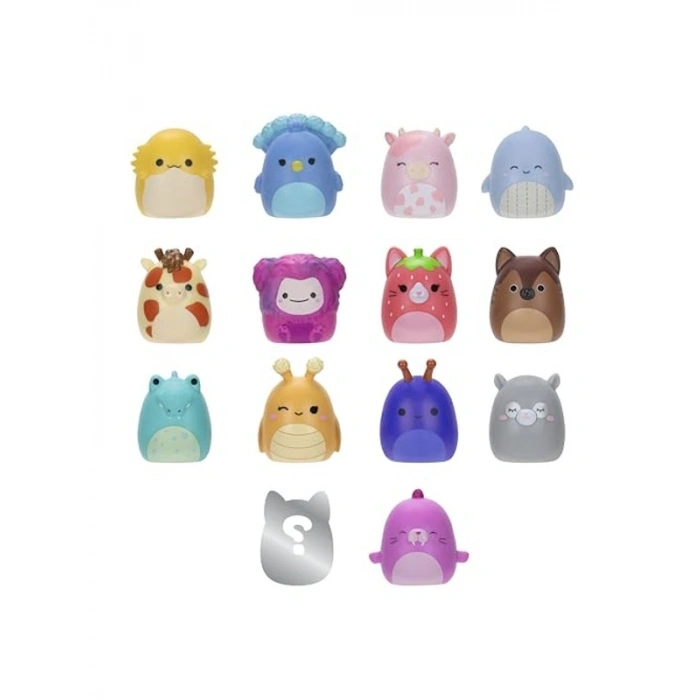 14lü Mini Squish Paket Seti, Aksesuarlar ve Koleksiyoncu Kılavuzu