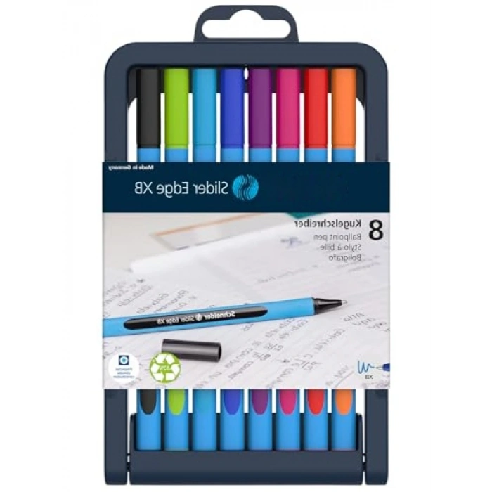 1.4 mm Tükenmez Kalem Seti - 8 Canlı Renk